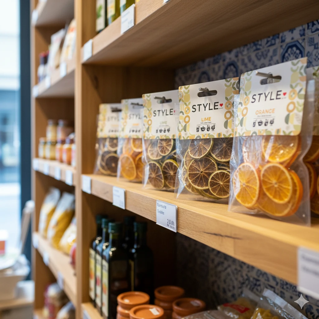 The Style by Fruit range on a retail shelf